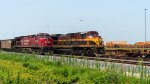 NB CPKC Stacks Pass SB Petcoke Train